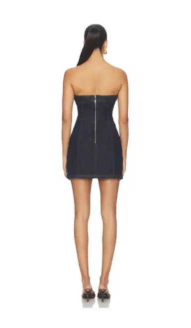 One Teaspoon Pamela Strapless Tube Mini Denim Dress | Thumbnail 3