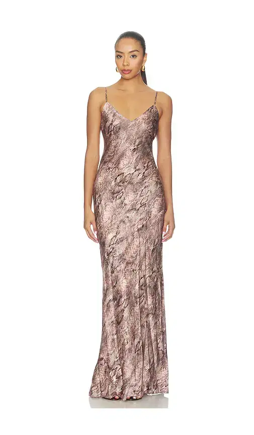 L'AGENCE Serita Maxi Bias Dress