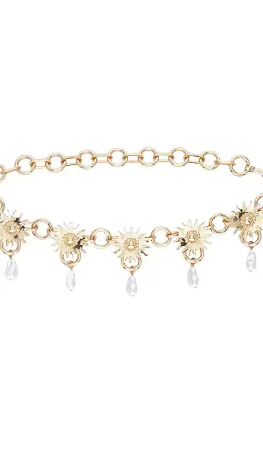 Lele Sadoughi Soleil Chain Belt | Thumbnail 2 Lele Sadoughi Soleil Chain Belt | Thumbnail 2