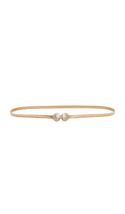 Lele Sadoughi Sea Shell Stretch Chain Belt