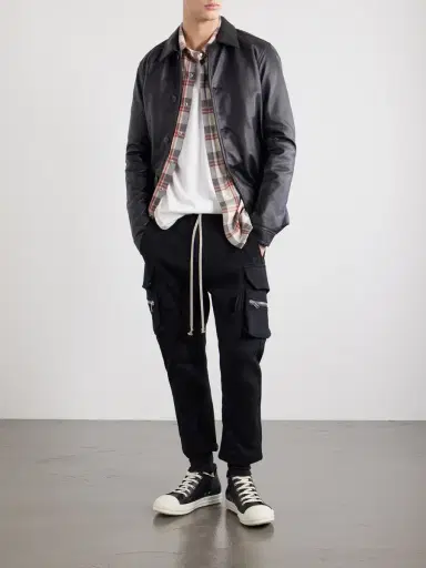 Rick Owens Mastodon Tapered Wool and Cotton-Blend Jersey Sweatpants - Men | Thumbnail 2