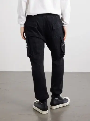 Rick Owens Mastodon Tapered Wool and Cotton-Blend Jersey Sweatpants - Men | Thumbnail 4