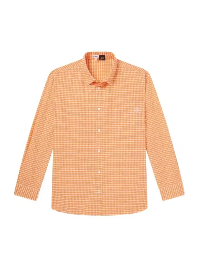 Loewe Paula's Ibiza Anagram-Embroidered Checked Cotton-Poplin Shirt - Men