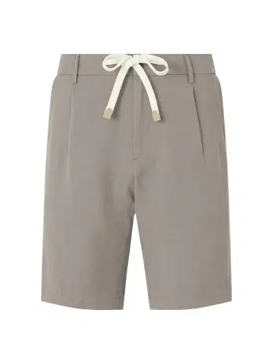 ELEVENTY Wide-Leg Lyocell and Linen-Blend Twill Shorts - Men | Thumbnail 1