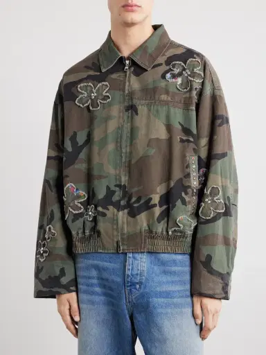 Nahmias Embellished Printed Cotton-Twill Bomber Jacket - Men | Thumbnail 3 Nahmias Embellished Printed Cotton-Twill Bomber Jacket - Men | Thumbnail 3