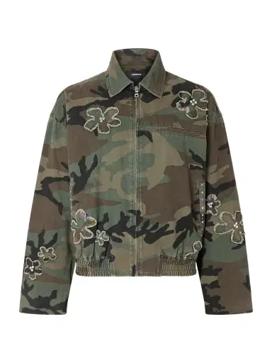Nahmias Embellished Printed Cotton-Twill Bomber Jacket - Men | Thumbnail 1 Nahmias Embellished Printed Cotton-Twill Bomber Jacket - Men | Thumbnail 1