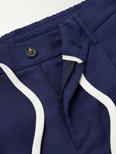 ELEVENTY Wide-Leg Lyocell and Linen-Blend Twill Shorts - Men | Thumbnail 6