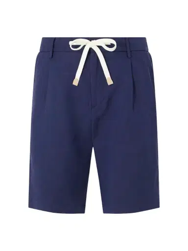 ELEVENTY Wide-Leg Lyocell and Linen-Blend Twill Shorts - Men | Thumbnail 1