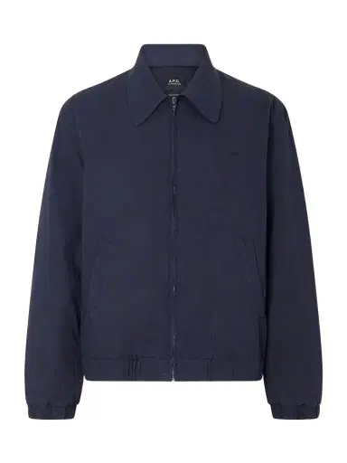 A.P.C. William Logo-Embroidered Cotton-Gabardine Blouson Jacket - Men | Thumbnail 1 A.P.C. William Logo-Embroidered Cotton-Gabardine Blouson Jacket - Men | Thumbnail 1