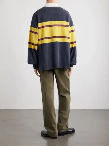 KAPITAL BIG Striped Cotton-Jersey Polo Shirt - Men | Thumbnail 4
