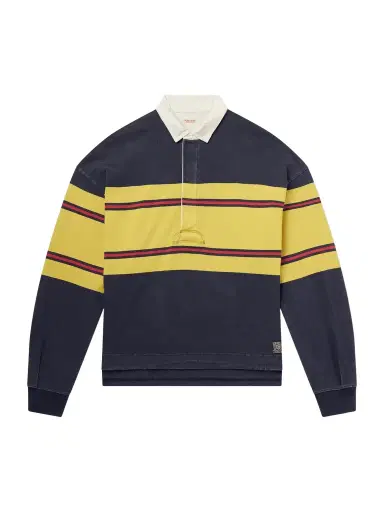 KAPITAL BIG Striped Cotton-Jersey Polo Shirt - Men | Thumbnail 1