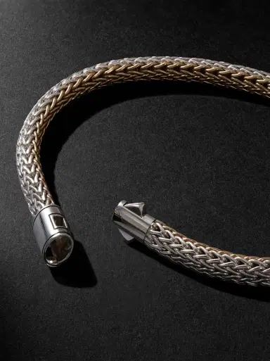 John Hardy Icon Reversible 14-Karat Gold and Sterling Silver Bracelet - Men | Thumbnail 4 John Hardy Icon Reversible 14-Karat Gold and Sterling Silver Bracelet - Men | Thumbnail 4