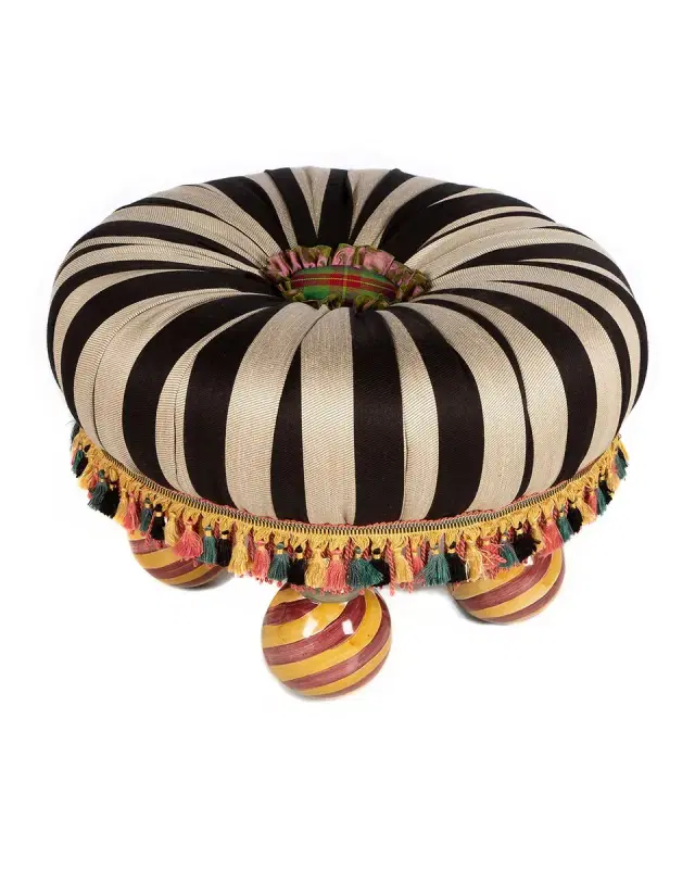 MacKenzie-Childs On Wall Street Tuffet