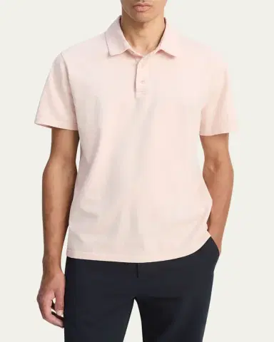 Vince Men's Garment-Dyed Polo Shirt | Thumbnail 8 Vince Men's Garment-Dyed Polo Shirt | Thumbnail 8