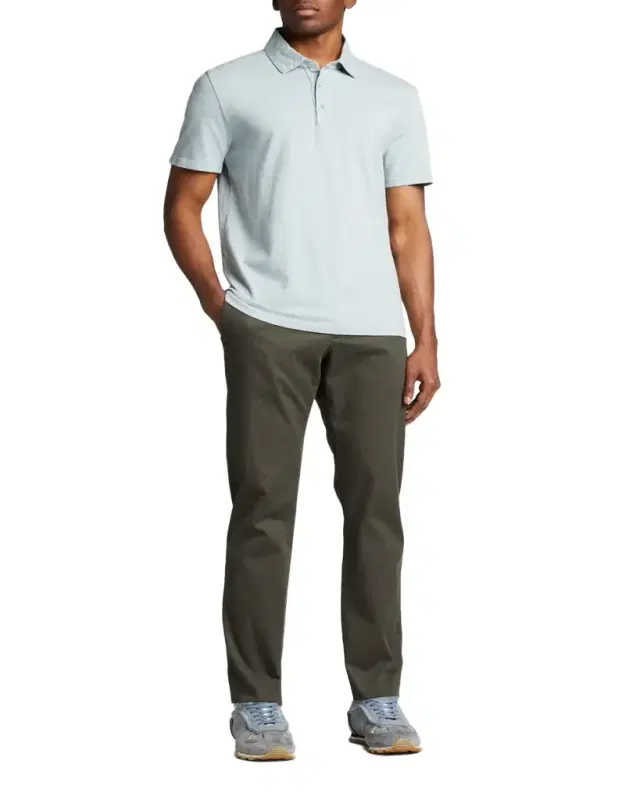 Vince Men's Garment-Dyed Polo Shirt