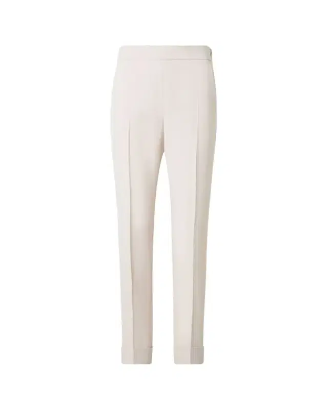Akris Chris Crepe Tapered-Leg Cuffed Pants