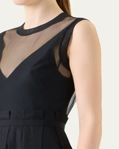 Akris Techno Tulle Fit-&-Flare Gown | Thumbnail 5 Akris Techno Tulle Fit-&-Flare Gown | Thumbnail 5