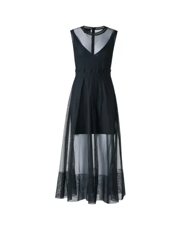 Akris Techno Tulle Fit-&-Flare Gown