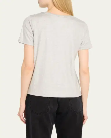 MAJESTIC FILATURES Soft Touch V-Neck Shimmer Jersey T-Shirt | Thumbnail 3 MAJESTIC FILATURES Soft Touch V-Neck Shimmer Jersey T-Shirt | Thumbnail 3