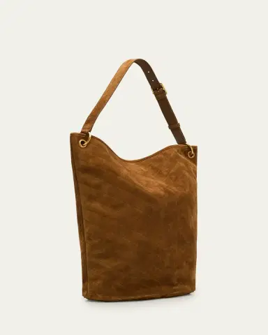Saint Laurent Niki YSL Bucket Bag in Quilted Suede | Thumbnail 3