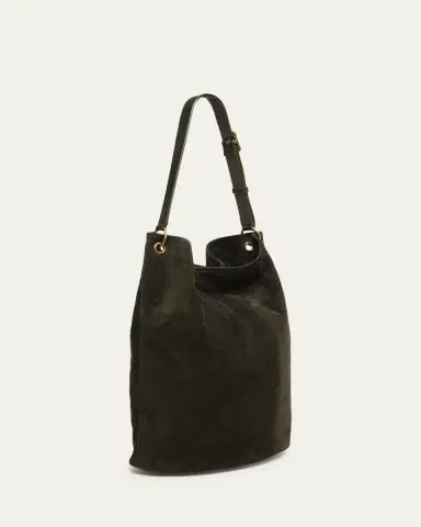 Saint Laurent Niki YSL Bucket Bag in Quilted Suede | Thumbnail 7
