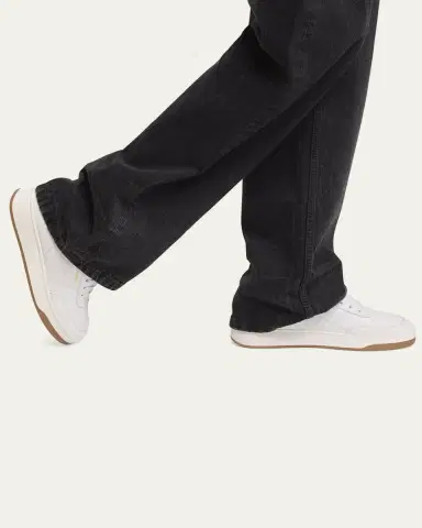 Saint Laurent Men's SL61 Leather Low-Top Sneakers | Thumbnail 2 Saint Laurent Men's SL61 Leather Low-Top Sneakers | Thumbnail 2