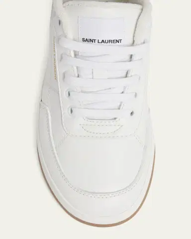 Saint Laurent Men's SL61 Leather Low-Top Sneakers | Thumbnail 4 Saint Laurent Men's SL61 Leather Low-Top Sneakers | Thumbnail 4