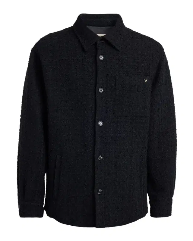 Valentino Garavani Men 's Cotton Boucle Tweed Overshirt