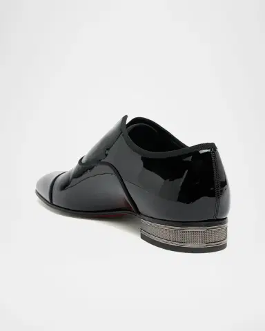 Christian Louboutin Men's Alphamale Galvin Patent Leather Cap-Toe Loafers | Thumbnail 2 Christian Louboutin Men's Alphamale Galvin Patent Leather Cap-Toe Loafers | Thumbnail 2