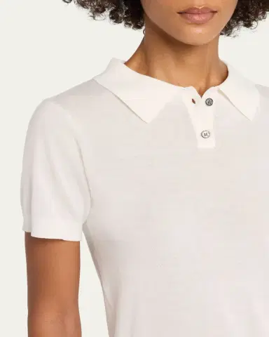 STILL HERE Daughter Knit Polo Top | Thumbnail 5