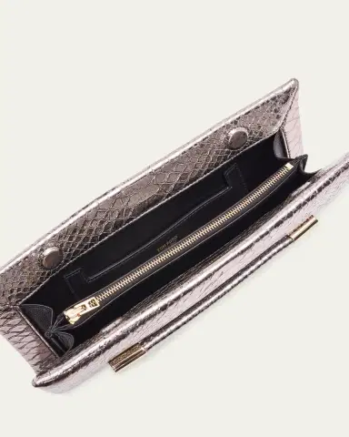 Tom Ford Ava Snake-Embossed Printed Leather Clutch | Thumbnail 3