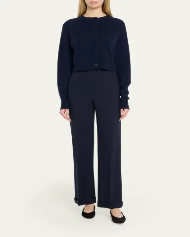 Loulou de Saison Heike Cashmere Crop Cardigan | Thumbnail 2