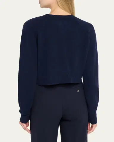 Loulou de Saison Heike Cashmere Crop Cardigan | Thumbnail 3