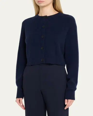 Loulou de Saison Heike Cashmere Crop Cardigan | Thumbnail 4