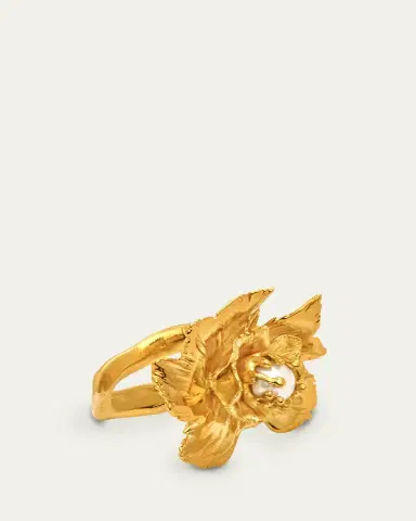 Oscar de la Renta Wild Poppy Pearly Ring | Thumbnail 2