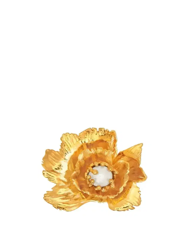 Oscar de la Renta Wild Poppy Pearly Ring