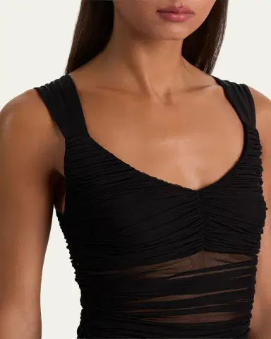 Alice + Olivia Renee Sheer Mesh Bodysuit | Thumbnail 5 Alice + Olivia Renee Sheer Mesh Bodysuit | Thumbnail 5