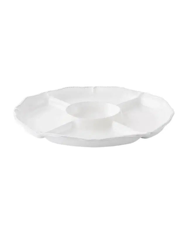 Juliska Berry & Thread Whitewash Crudite Platter