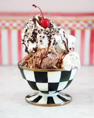 MacKenzie-Childs Courtly Check Ice Cream Bowl | Thumbnail 2