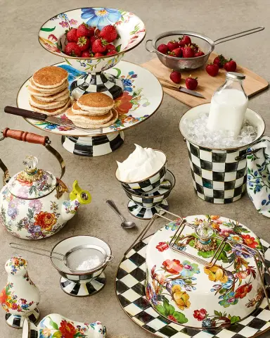 MacKenzie-Childs Courtly Check Ice Cream Bowl | Thumbnail 4