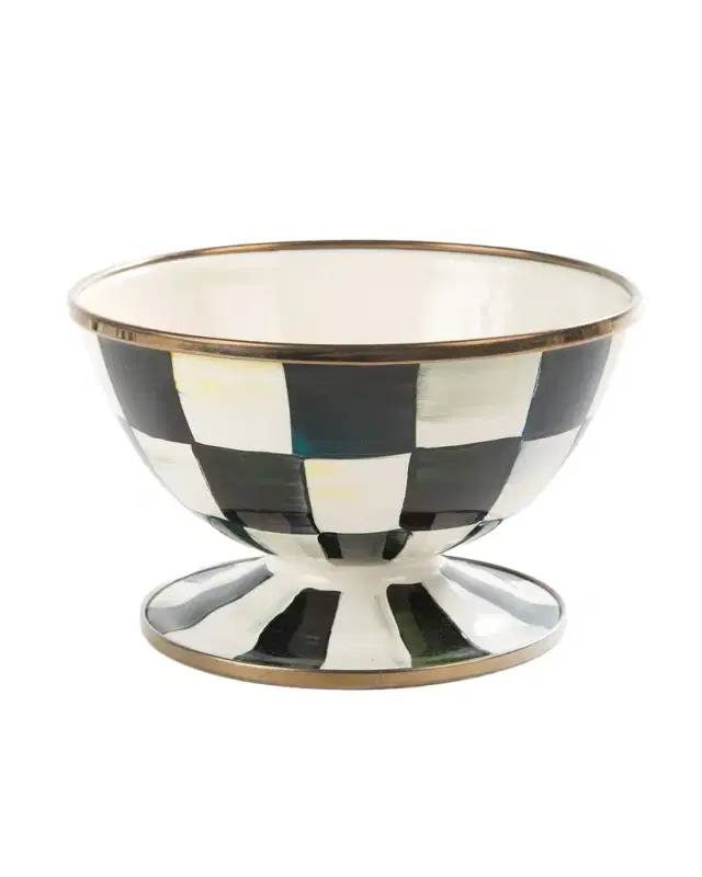MacKenzie-Childs Courtly Check Ice Cream Bowl