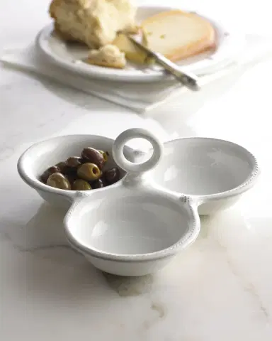 Juliska Berry & Thread Whitewash Triple Bowl Server | Thumbnail 1