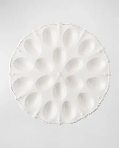 Juliska Berry & Thread Whitewash Deviled Egg Platter | Thumbnail 2