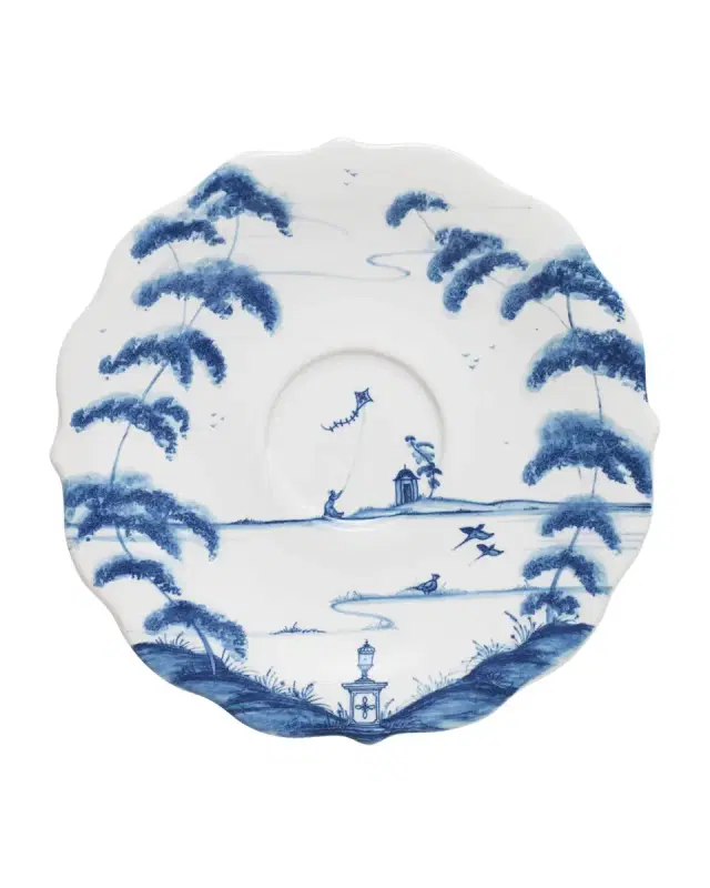Juliska Country Estate Delft Blue Saucer, Garden Follies