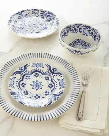 Juliska Iberian Cereal/Ice Cream Bowl - Indigo | Thumbnail 2