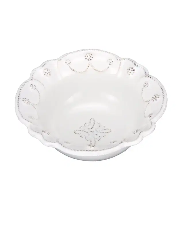 Juliska Jardins du Monde Cereal/Ice Cream Bowl - Whitewash