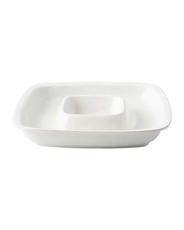 Juliska Puro Chip and Dip - Whitewash