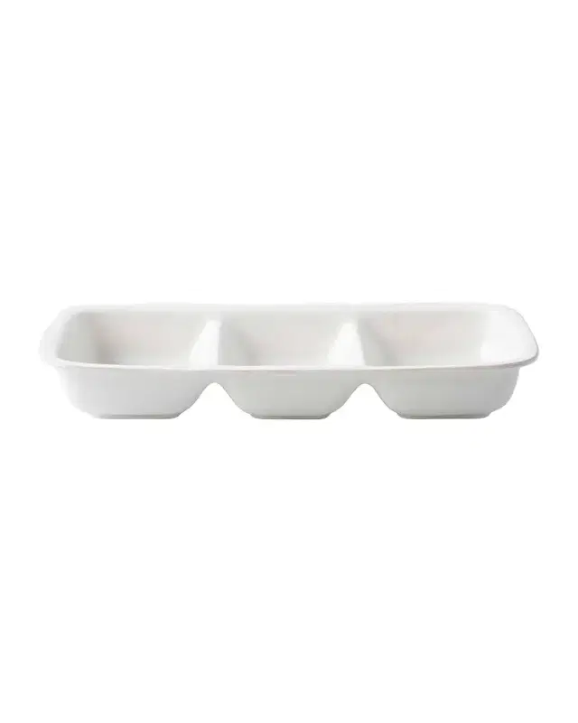Juliska Puro 15" Triple Section Server - Whitewash