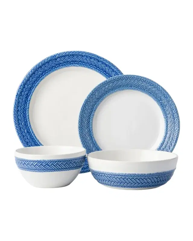 Juliska Le Panier 4pc Place Setting - Delft Blue