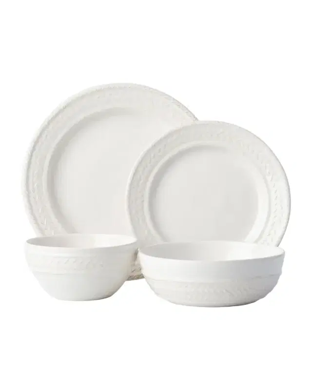 Juliska Le Panier 4pc Place Setting - Whitewash